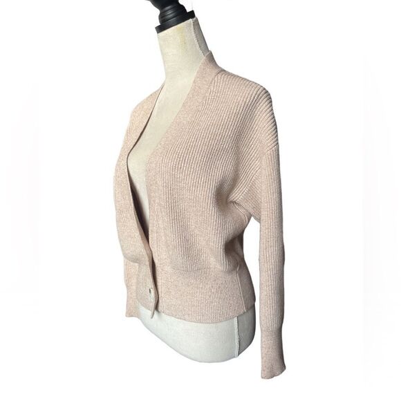 Beginning Boutique Carley Pink Button Down Oversized Drop Sleeve Cardigan (S/M) - Picture 12 of 15